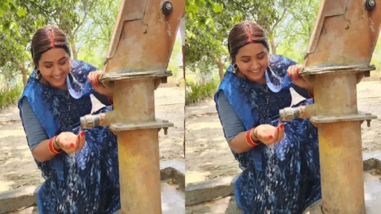 Kajal Raghwani, who was seen filling water from Chapakal in the scorching heat, will blow pictures of actress