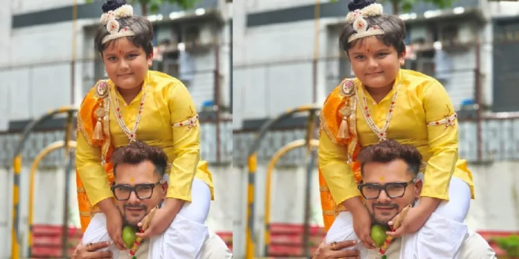Khesari Lal Yadav looted love on son Rishabh, congratulations with heart on birthday