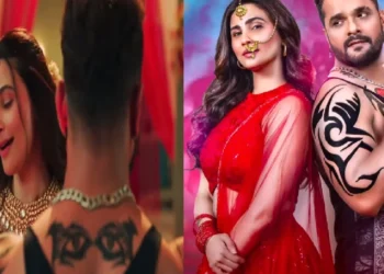Khesari Lal Yadav's romance with Salman's heroine, loves on a moving bike