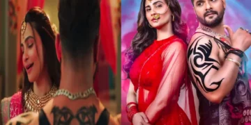 Khesari Lal Yadav's romance with Salman's heroine, loves on a moving bike