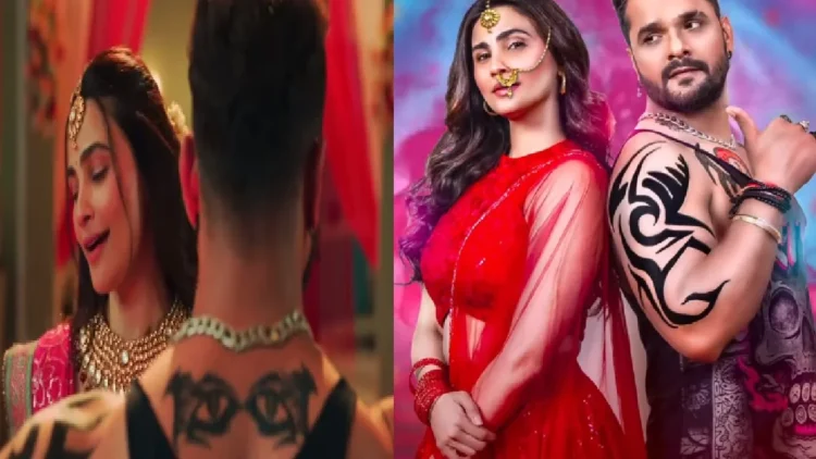 Khesari Lal Yadav's romance with Salman's heroine, loves on a moving bike