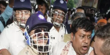 Kolkata Law Student Gangrape: BJP's demonstration against Mamata Banerjee in Kolkata gang rape case, demand for resignation, JP Nadda formed inquiry committee, BJP protests against mamata bnerjee in kolkata gang rape case, Demands Resignation, JP NADDA FORMSTISTITION, JP NADDA FORMS Committee