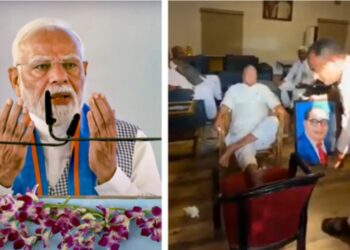 Lalu Yadav Ambedkar Controversy, PM Modi Attacks Lalu Yadav, RJD AMBEDKAR Insult, Ambedkar Photo VIRAL NEWS, LALU YADAV Birthday Controversy, PM MODI SIWAN RALY SPJPACH, Dalit Respight Respight Ambedkar disrespect, modi vs Lalu 2025, Ambedkar Insult Poster Bihar, Lalu Ambedkar Viral Image, RJD Controversy June 2025, BJP Dalit Outreach, Bihar Election 2025 News, BIHAR Election 2025 News, LALU YADAVEDKAR APOLOGY Demand, PM Modi speech bihar 2025, ambedkar image disact Viral, Ambedkar in Politics, Modi Lalu Political Clash, AMBEDKAR Insult Viral Photo | PM Modi's rage attack, said on Lalu- 'We keep Baba Saheb in the heart, these people in their feet!' , News Track in Hindi
