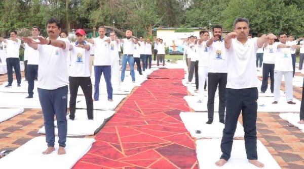 Officers and employees take time out for yoga: Anurag Rastogi