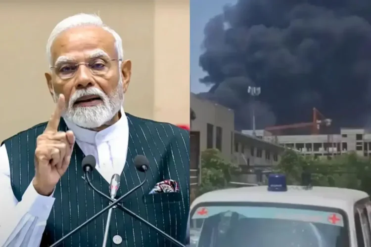 PM Narendra Modi's visit to Ahmedabad plane crash