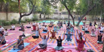 Preparations for International Yoga Day begin in Dausa, free yoga camp launched in Nehru Garden