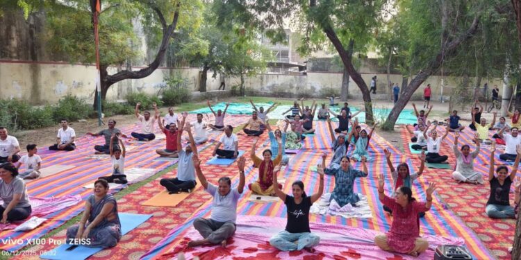 Preparations for International Yoga Day begin in Dausa, free yoga camp launched in Nehru Garden