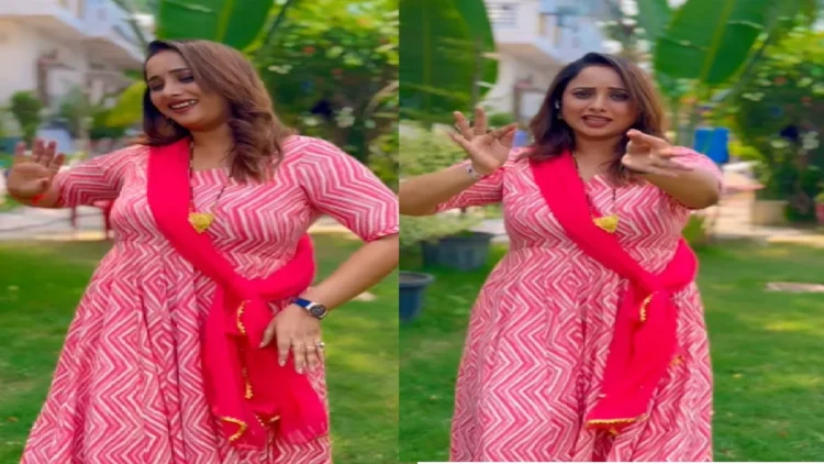 Rani Chatterjee climbed the color of Ram Bhakti, Amazing on Alia Bhatt's song