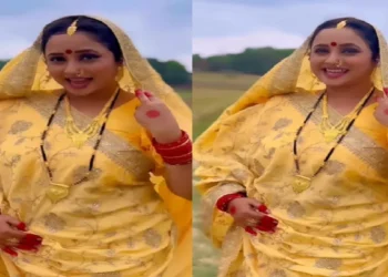 Rani Chatterjee shook social media with new scorch, very sweet in yellow saree