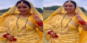 Rani Chatterjee shook social media with new scorch, very sweet in yellow saree
