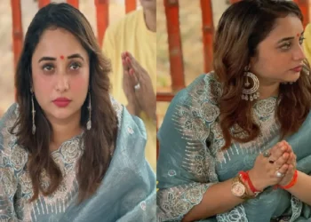 Rani Chatterjee's killer beauty fans in heavy embroidery saree, latest photos viral