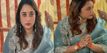 Rani Chatterjee's killer beauty fans in heavy embroidery saree, latest photos viral