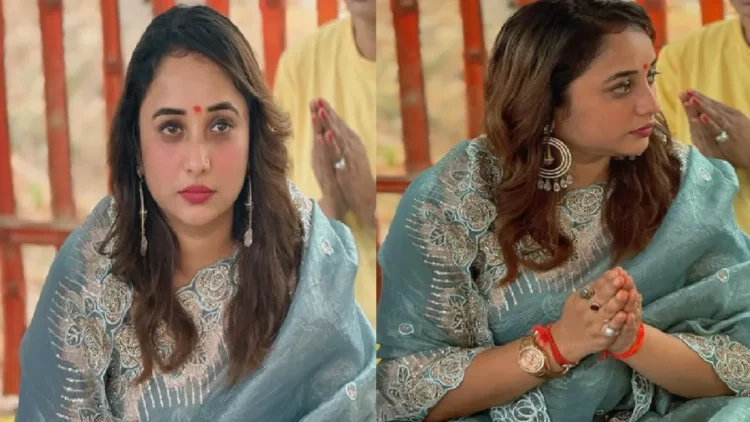 Rani Chatterjee's killer beauty fans in heavy embroidery saree, latest photos viral