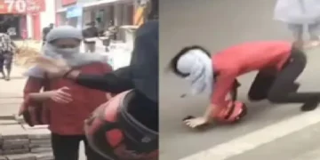 Rapido Bike Driver Slapped Woman: The woman stunned the rash from driving the rash, then the Rapido bike driver rooted the loud slap, when a woman objected to rash driving, the rapido bike driver slapped her hard