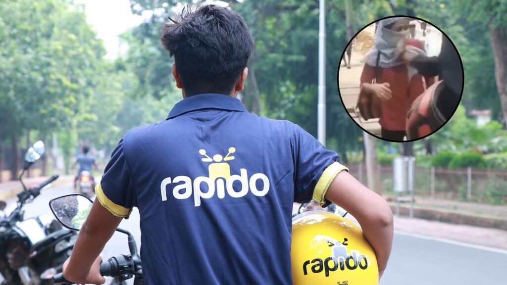 Rapido Bike Driver Slaps Woman | Bengaluru News | Rapido Bike Driver Slaps Woman Video | Viral Video | Rapido Bike Driver Viral Video | Bengaluru News in Hindi | Rapido Driver Voilates Traffic Rules | , One is the theft from above! Brother with Rapido slapped a strong slap on the woman's cheek, going viral viral. News Track in Hindi