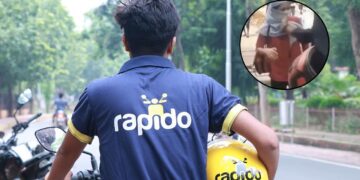 Rapido Bike Driver Slaps Woman | Bengaluru News | Rapido Bike Driver Slaps Woman Video | Viral Video | Rapido Bike Driver Viral Video | Bengaluru News in Hindi | Rapido Driver Voilates Traffic Rules | , One is the theft from above! Brother with Rapido slapped a strong slap on the woman's cheek, going viral viral. News Track in Hindi