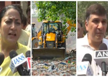 Ruckus over bulldozer action at Madrasi Camp in Delhi, 'AAP' retaliated, CM said- 'We can't do anything'