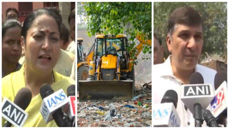 Ruckus over bulldozer action at Madrasi Camp in Delhi, 'AAP' retaliated, CM said- 'We can't do anything'