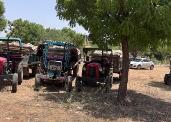 SIT's major action in Titarwada region, four tractors involved in illegal mining seized