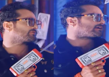 The teaser of Khesari Lal Yadav's new song "Nathunia 2" released, Singer is seen blowing money