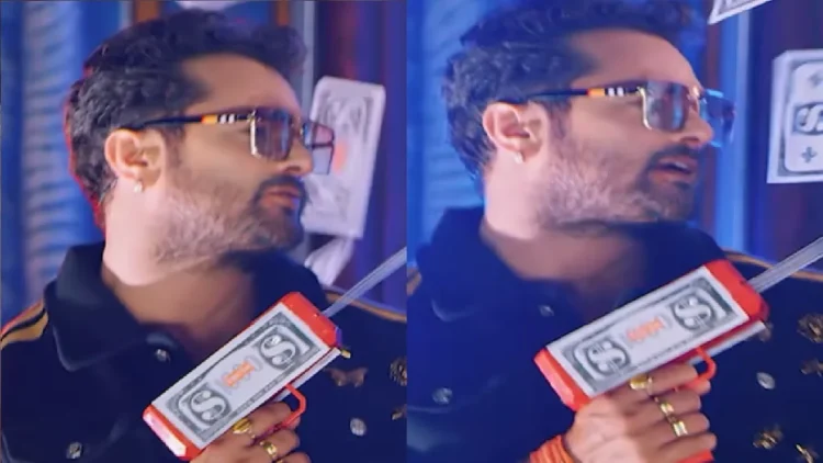 The teaser of Khesari Lal Yadav's new song "Nathunia 2" released, Singer is seen blowing money