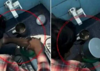 Truth of tea in railway: In viral video, a person was washed away by washing tea kettle in the toilet of the train, a stir on social media