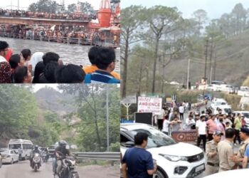 Uttarakhand Traffic on Holiday | Uttarakhand Traffic Jam | Traffic in Hill Stations | Uttarakhand Tourist Crowd | , Hill station or traffic station? Punishment is being done in Uttarakhand; Neither relief to roam, nor way to go home. News Track in Hindi