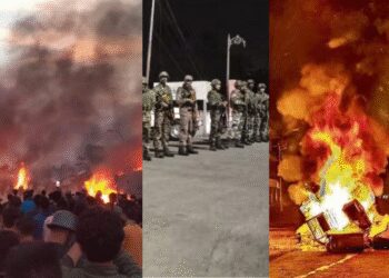 Violence flared against Manipur People Took Streets at Midnight Government Shut Down Internet | The spark of violence again erupted in Manipur! People landed on the streets midnight, the government stopped internet. News Track in Hindi