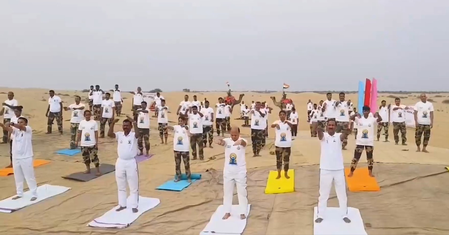 Yoga on border: BSF soldiers gave the message of discipline and balance before International Yoga Day
