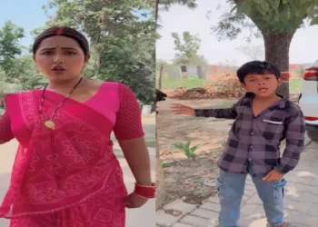 Younger child puts Kajal Raghavani's reel, heart won by expression