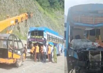 5 buses filled with Amarnath pilgrims accident victim, 36 passengers injured in Ramban in Jammu and Kashmir