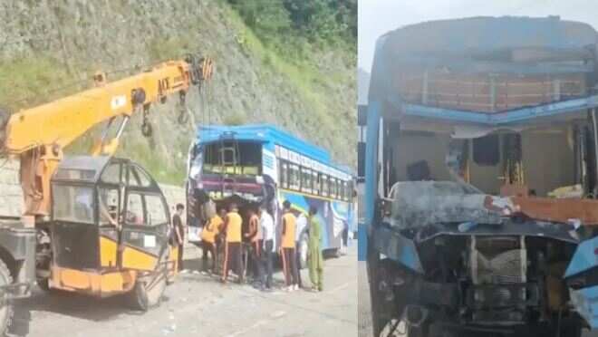 5 buses filled with Amarnath pilgrims accident victim, 36 passengers injured in Ramban in Jammu and Kashmir