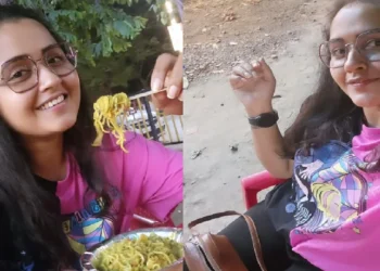 After 6 months, Kajal Raghavani enjoys Maggi's fun, special pictures of shares from the roadside