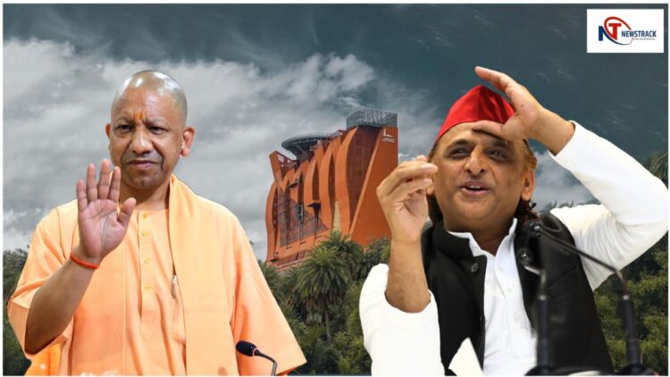 Akhilesh Slams CM Yogi Over JPNIC Privatization â € "Says, Govt Selling Public Buildings Merely in Self Interest. Saying 'deal' for Yogi - If you want to sell, then sell us jpnic, you will buy with donations.