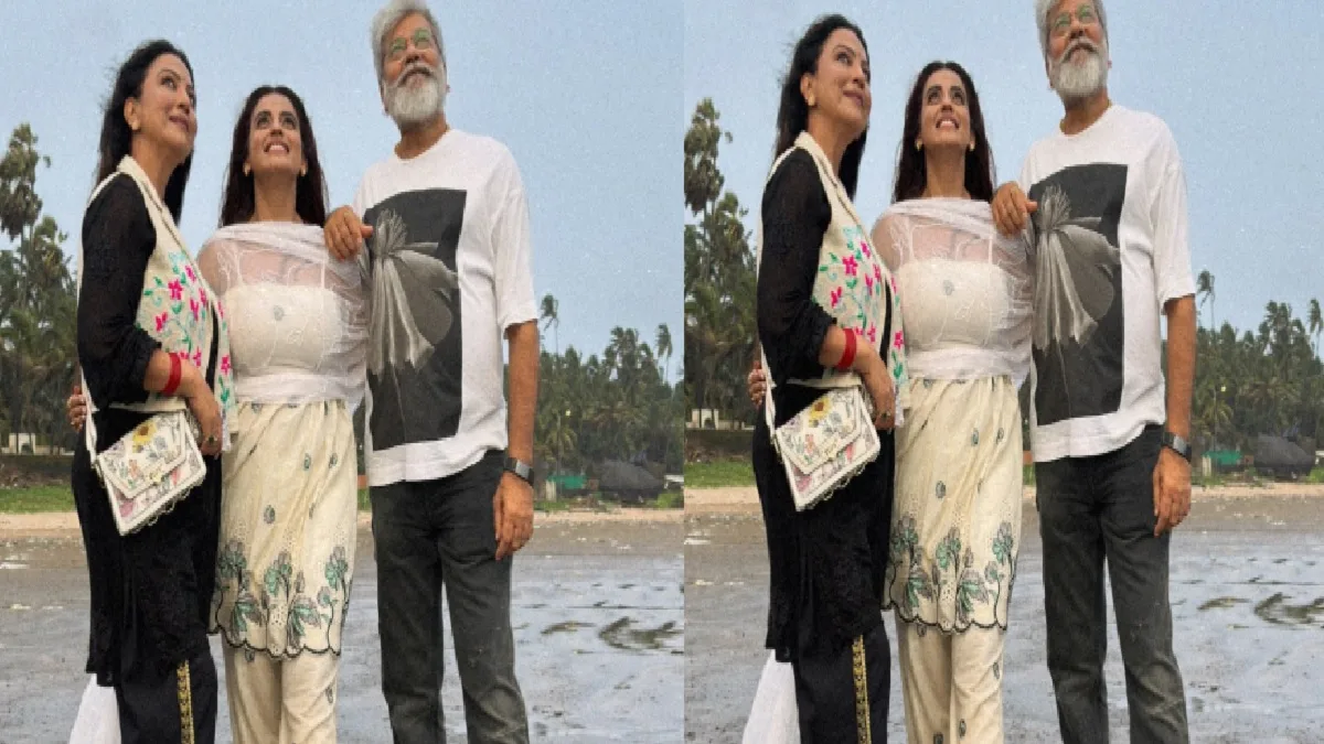 Akshara Singh shared photos with her parents, emotional message written with post