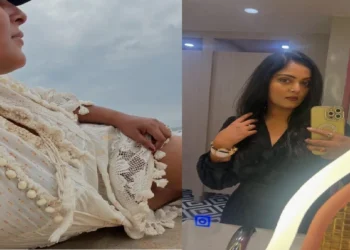 Anjana Singh showed her beauty on the beach, wearing a shot dress flaunted tone legs
