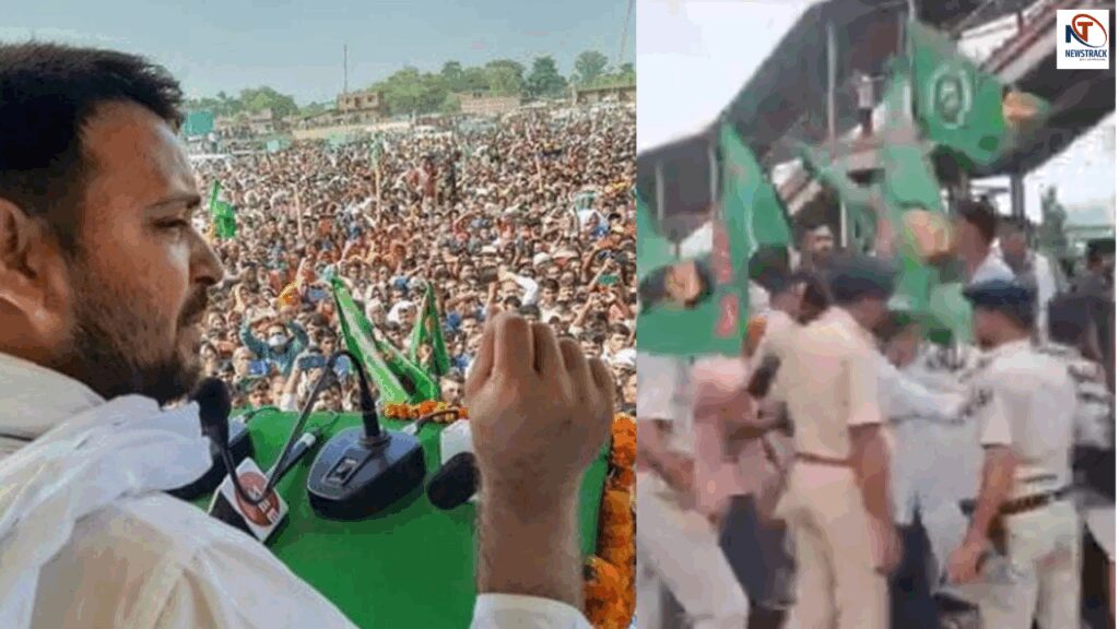 Bawal in Bihar Mahagathbandhan Wheel Jam Riots from Gandhi Bridge to Station | Ruckus in Bihar: Grand Alliance's Chakka Jam, uproar from Gandhi Setu to Station | News Track in Hindi
