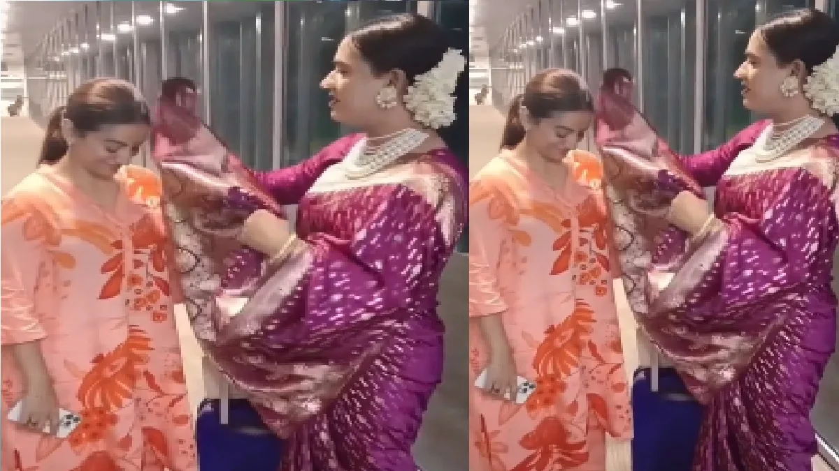 Before the release of Rudra Shakti, Akshara Singh blesses this special personality, will make video emotional