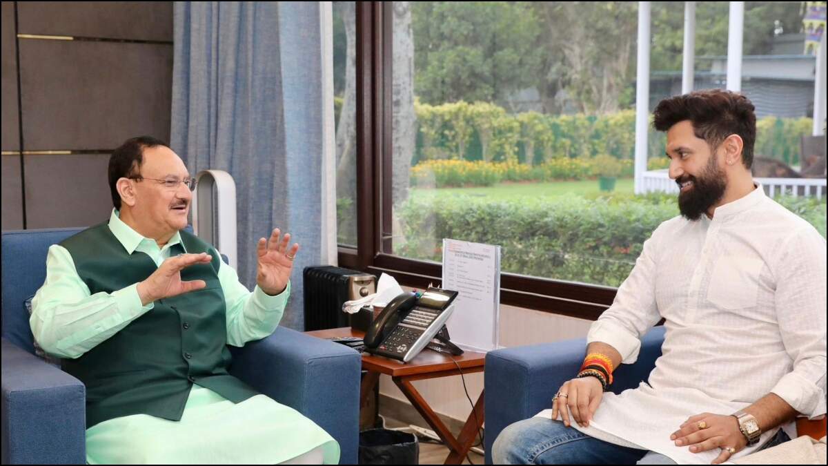 बिहार एनडीए में सीटों का समीकरण बिगाड़ सकते हैं चिराग? नड्डा संग मीटिंग के बाद सियासी गलियारों में मची खलबली 