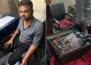 Corruption in health, playing with health: Assistant Administrative Officer of Udaipur CMHO office arrested red handed taking bribe of 1.5 lakh