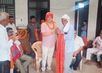 Dr. Subhash Garg inspects road construction works, villagers appreciated on development works