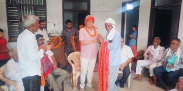 Dr. Subhash Garg inspects road construction works, villagers appreciated on development works
