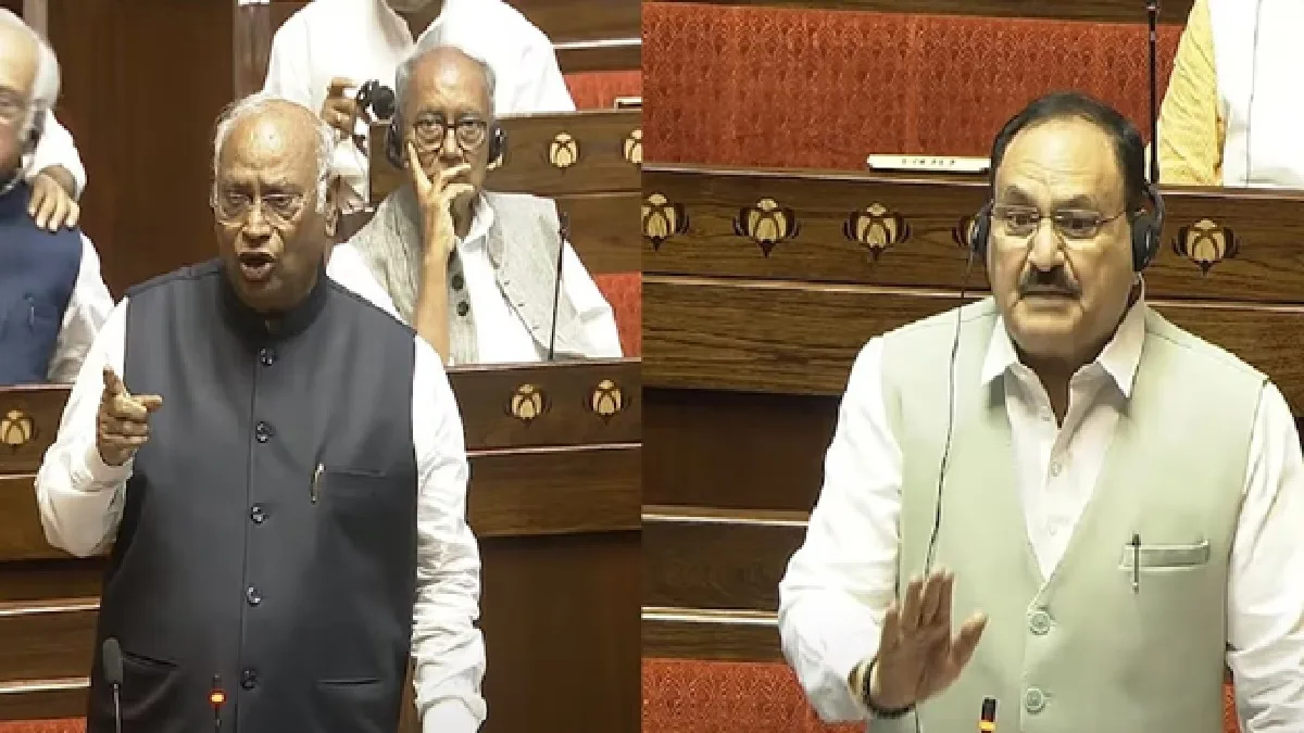 Fierce Debate Between Mallikarjun Kharge and JP Nadda in Rajya Sabha: In Rajya Sabha, strong debate between Mallikarjun Kharge and JP Nadda, Mantle, Know how far it reached, Fierce Debate Between Mallikarjun khar and jp nadda in Rajya Sabha, Mental, Apology, Know how far the matter reacted