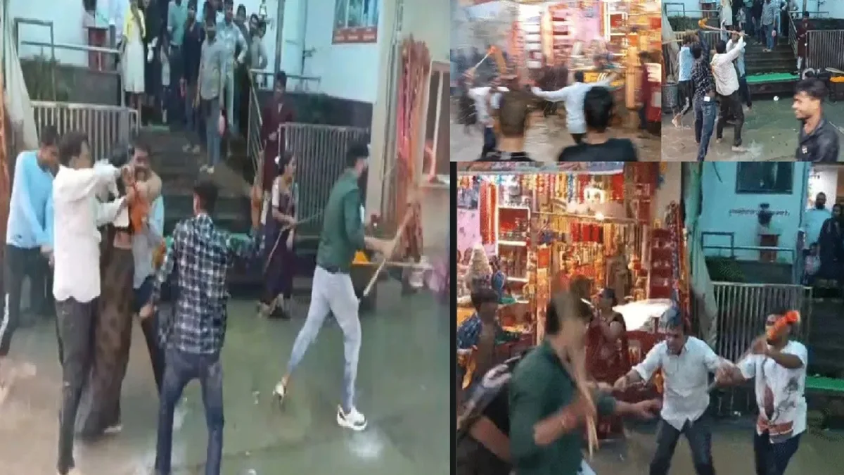 Fight Between Shopkeepers and Devotees in Khatu Shyam: In Khatu Shyam, a minor thing between shopkeepers and devotees on a minor matter, assault, video viral, dispute and fight better and devotees in khatu shyam shyam has a minor a minor, video goes viral