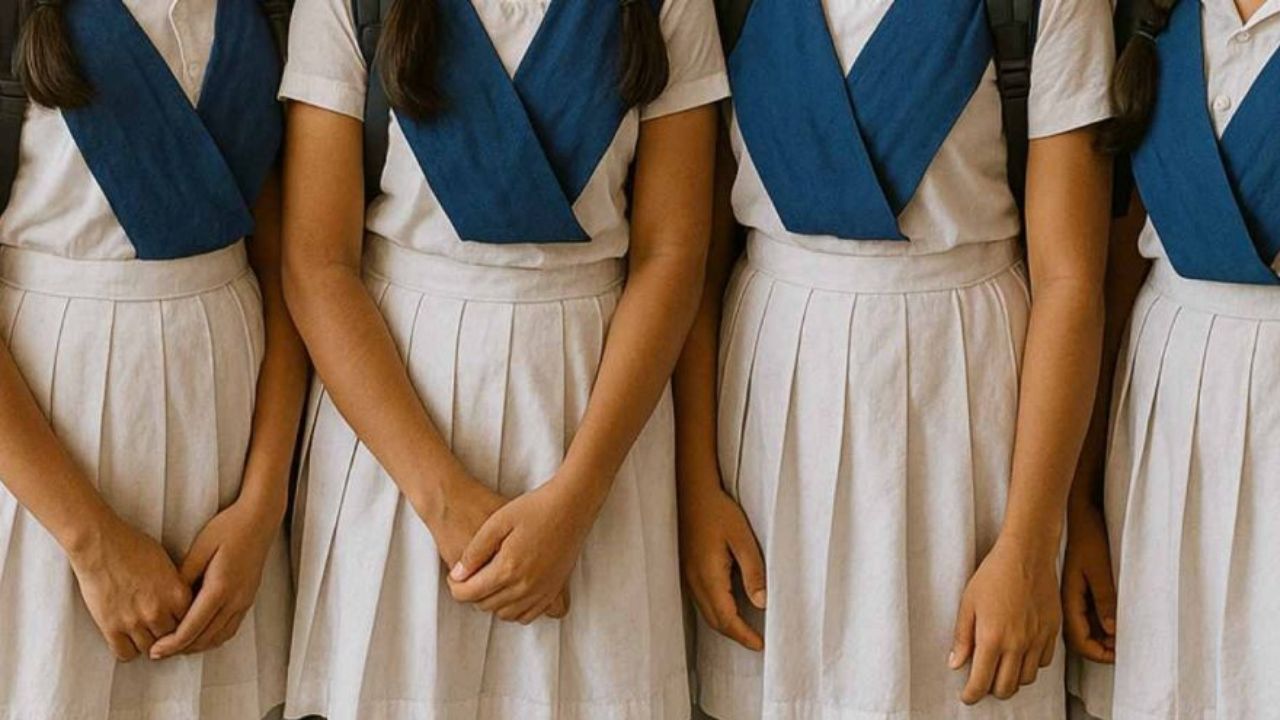 Girls take off their cloths periods checked after blood found in school bathroom in Maharashtra | Periods checked in school | , Girls take off clothes, check ... Investigation of periods on getting blood in school bathroom, 8 arrested including principal. News Track in Hindi