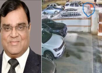 Gopal Khemka | Gopal Khemka Murder | Bihar News | Bihar Murder Case | Bihar Gopal Khemka Murder | Bihar Gopal Khemka Murder CCTV Footage | Bihar Murder | Murder in 6 seconds, shooter seen waiting at the gate, will surprise CCTV footage of Gopal Khemka Murder | News Track in Hindi