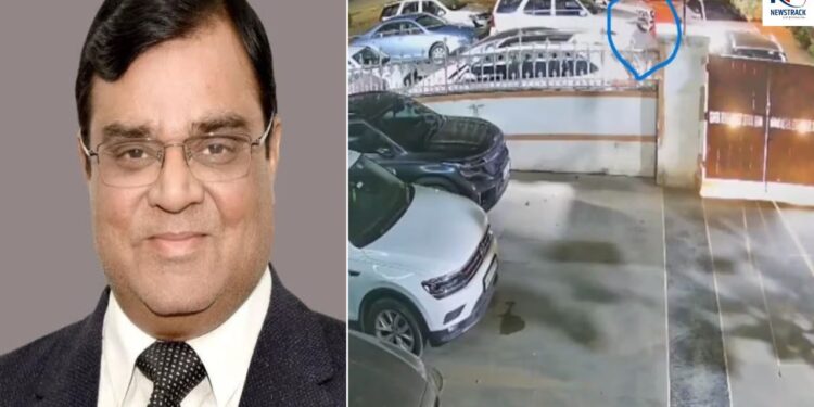 Gopal Khemka | Gopal Khemka Murder | Bihar News | Bihar Murder Case | Bihar Gopal Khemka Murder | Bihar Gopal Khemka Murder CCTV Footage | Bihar Murder | Murder in 6 seconds, shooter seen waiting at the gate, will surprise CCTV footage of Gopal Khemka Murder | News Track in Hindi
