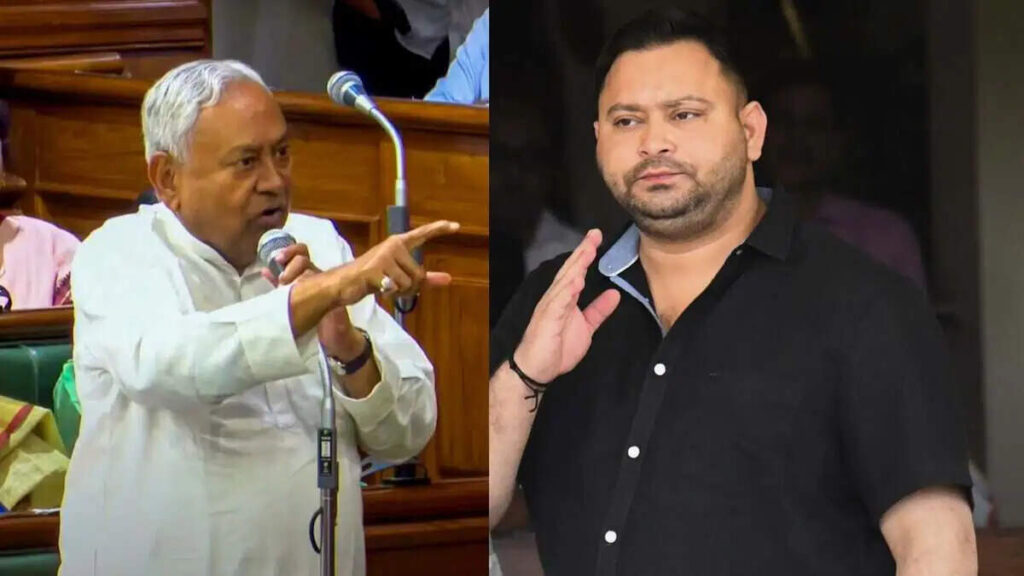 'Hijack' war on Nitish Kumar: Tejashwi Yadav and Vijay Chaudhary sparked a sharp debate, who said the truth?