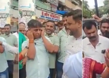 Hindi Bolunga Mai Slapped for Not Speaking Marathi in Maharashtra Video Viral on Language Dispute | Maharashtra language controversy video | , 'Hindi Bolga Main', slaps for not speaking Marathi in Maharashtra, apologize; Another video on language dispute viral | News Track in Hindi