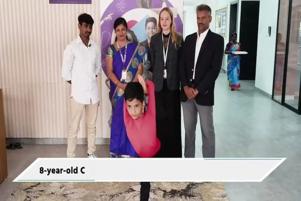 India's eight -year -old Lisa became the world's youngest yoga teacher